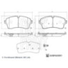 Jeu de quatre plaquettes de frein à disque BLUE PRINT