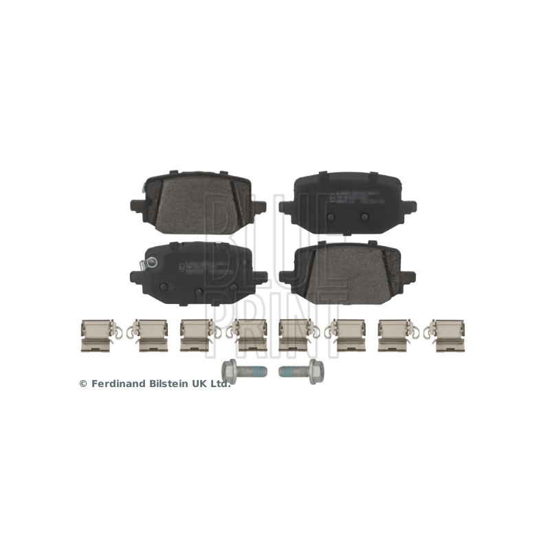 Jeu de quatre plaquettes de frein à disque BLUE PRINT