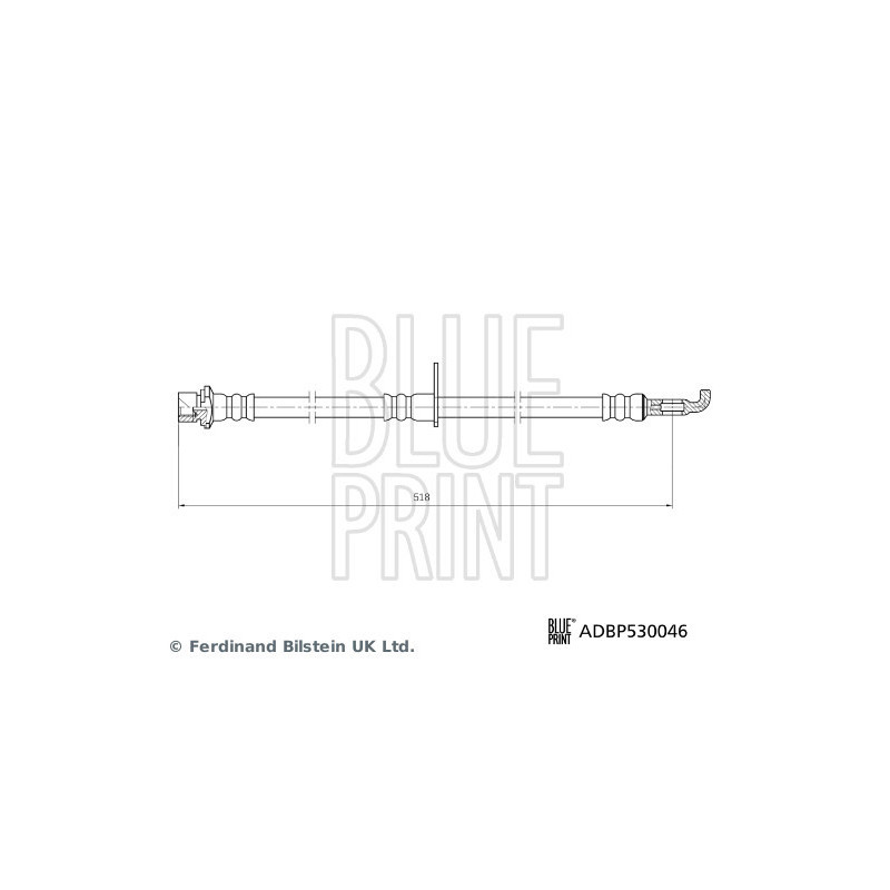 Flexible de frein BLUE PRINT