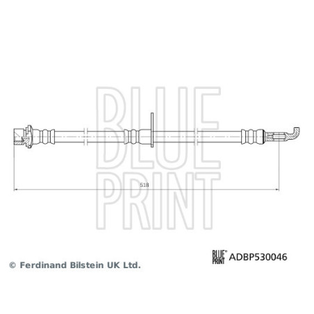Flexible de frein BLUE PRINT
