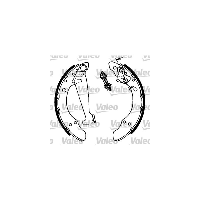 Jeu de mâchoires de frein VALEO