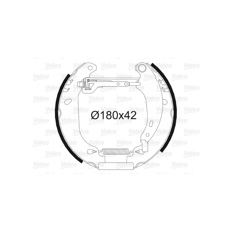 Jeu de mâchoires de frein VALEO