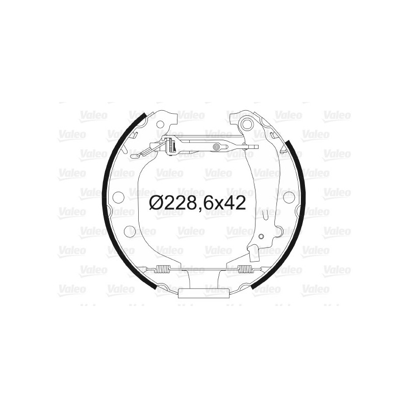 Jeu de mâchoires de frein VALEO