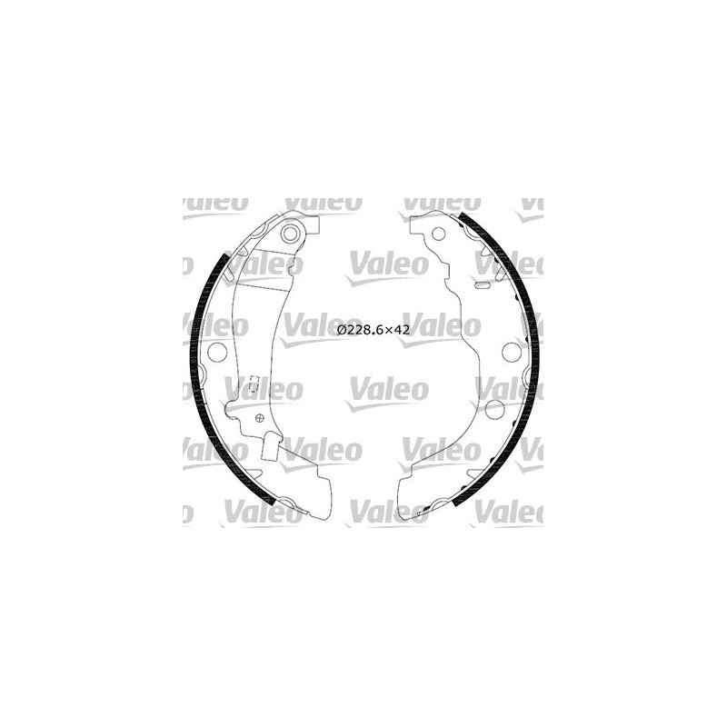 Jeu de mâchoires de frein VALEO