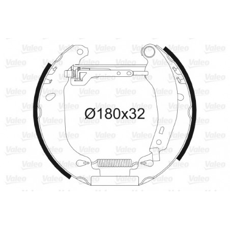 Jeu de mâchoires de frein...