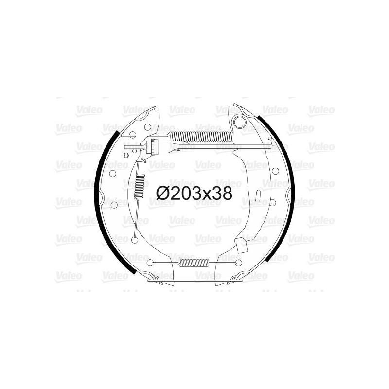 Jeu de mâchoires de frein VALEO