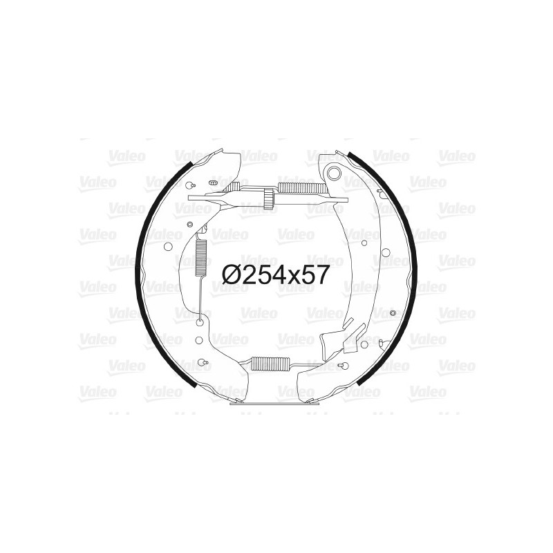 Jeu de mâchoires de frein VALEO