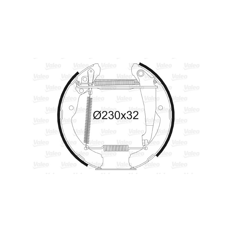 Jeu de mâchoires de frein VALEO