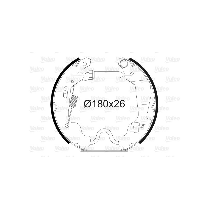 Jeu de mâchoires de frein VALEO