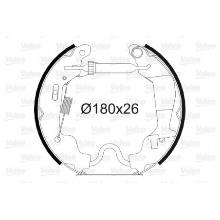 Jeu de mâchoires de frein...