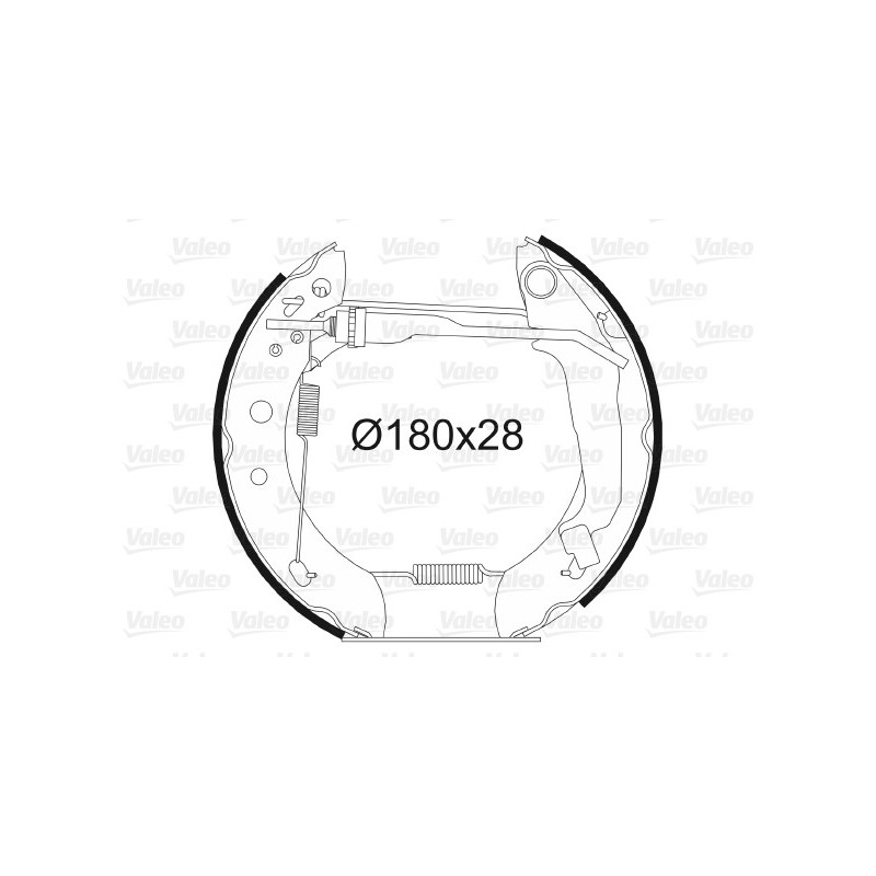 Jeu de mâchoires de frein VALEO