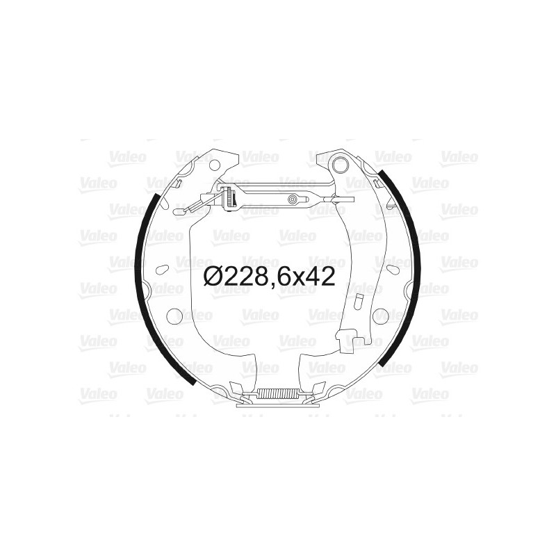 Jeu de mâchoires de frein VALEO