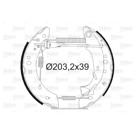 Jeu de mâchoires de frein...