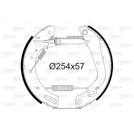 Jeu de mâchoires de frein...