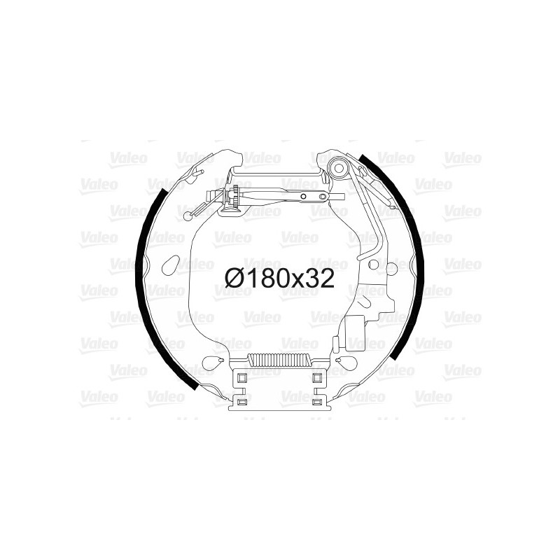 Jeu de mâchoires de frein VALEO