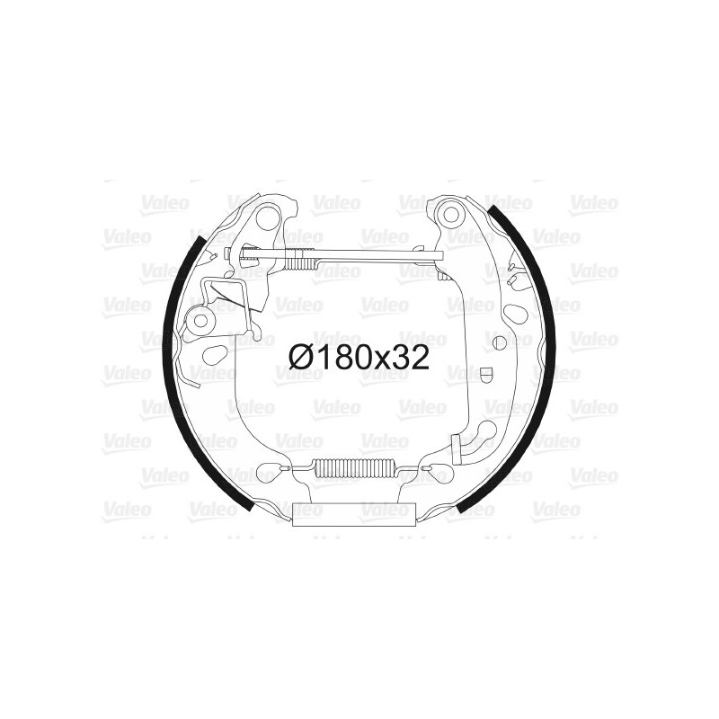 Jeu de mâchoires de frein VALEO
