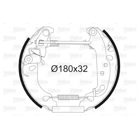 Jeu de mâchoires de frein...