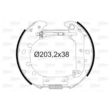 Jeu de mâchoires de frein...