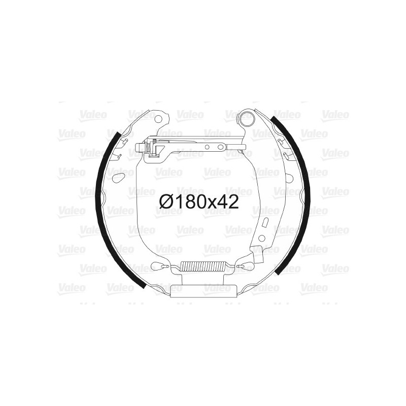 Jeu de mâchoires de frein VALEO
