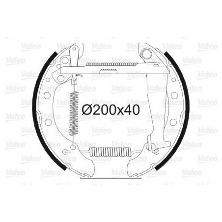 Jeu de mâchoires de frein...