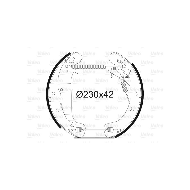 Jeu de mâchoires de frein VALEO