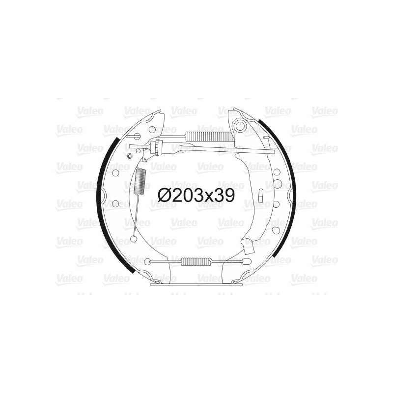 Jeu de mâchoires de frein VALEO