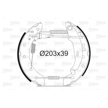 Jeu de mâchoires de frein...