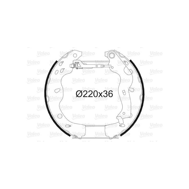 Jeu de mâchoires de frein VALEO