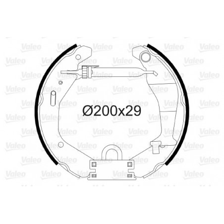 Jeu de mâchoires de frein...