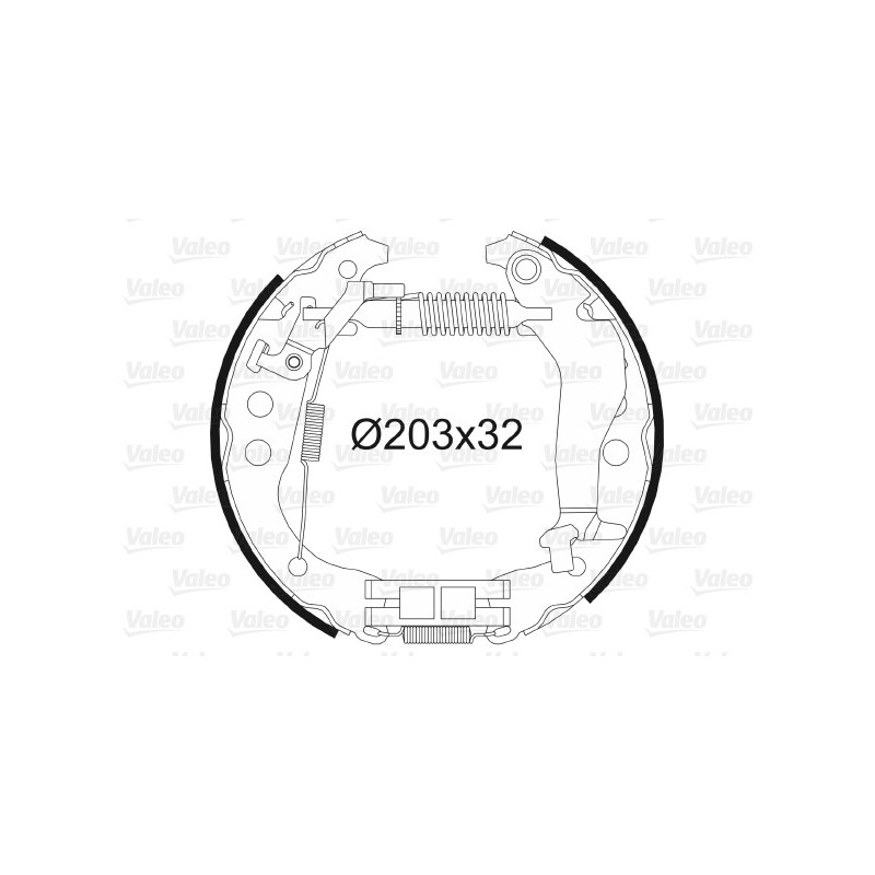 Jeu de mâchoires de frein VALEO