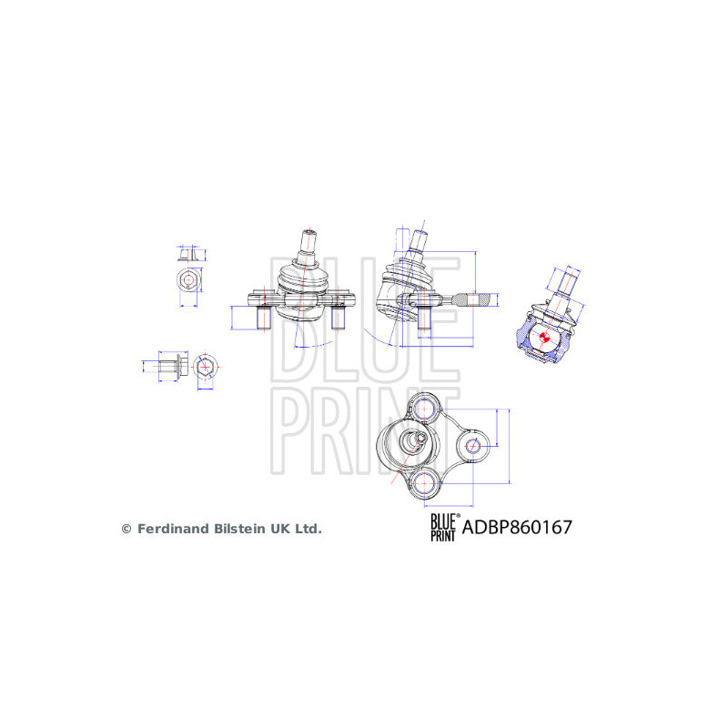 Rotule de suspension BLUE PRINT