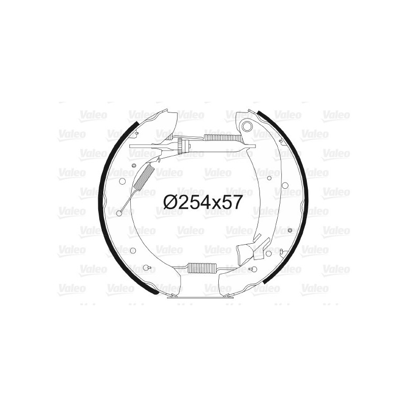 Jeu de mâchoires de frein VALEO