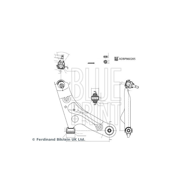 Triangle de suspension BLUE PRINT