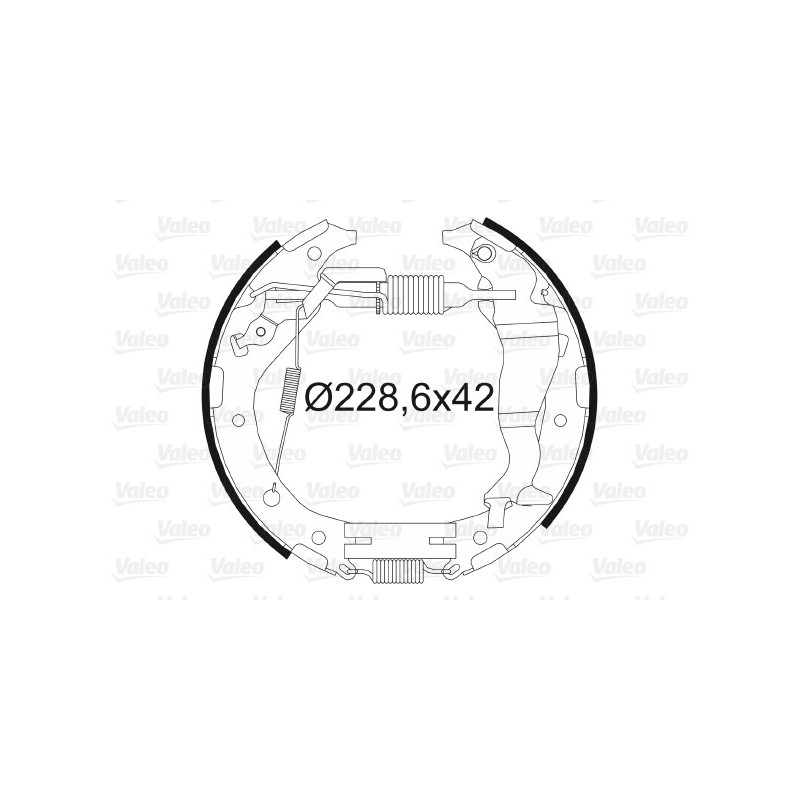 Jeu de mâchoires de frein VALEO