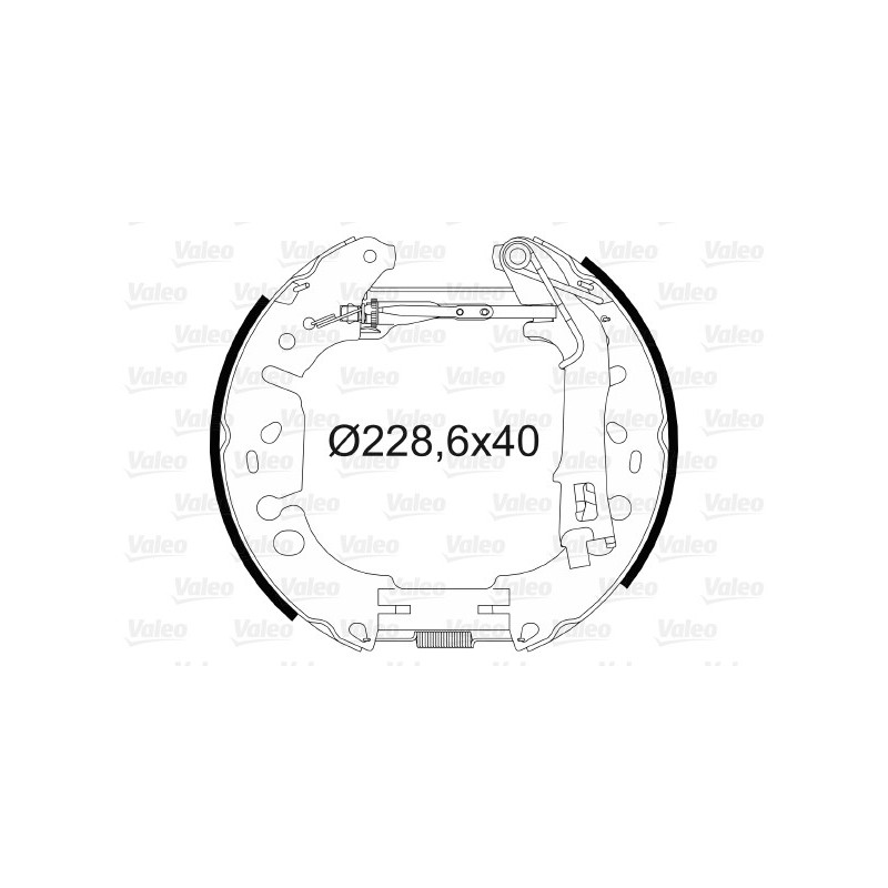 Jeu de mâchoires de frein VALEO