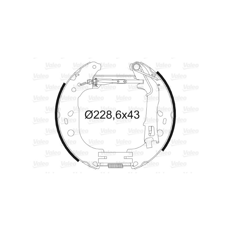 Jeu de mâchoires de frein VALEO