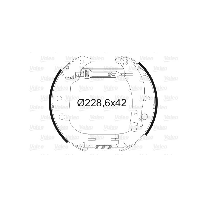 Jeu de mâchoires de frein VALEO