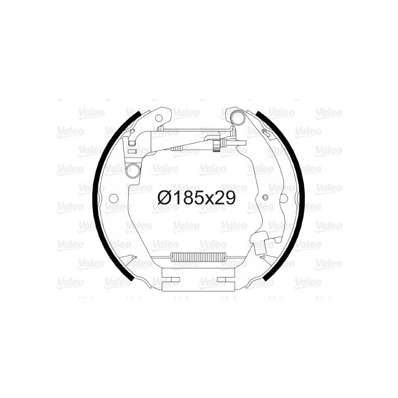 Jeu de mâchoires de frein VALEO