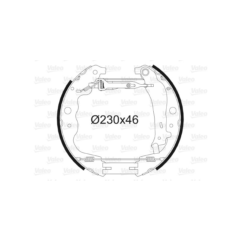 Jeu de mâchoires de frein VALEO