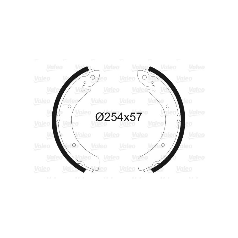 Jeu de mâchoires de frein VALEO