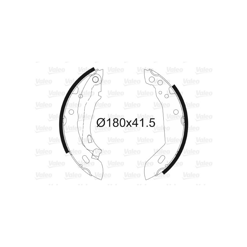 Jeu de mâchoires de frein VALEO