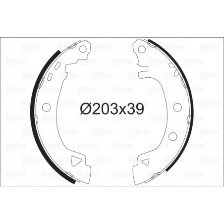 Jeu de mâchoires de frein...