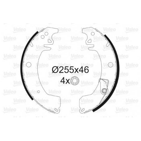 Jeu de mâchoires de frein...