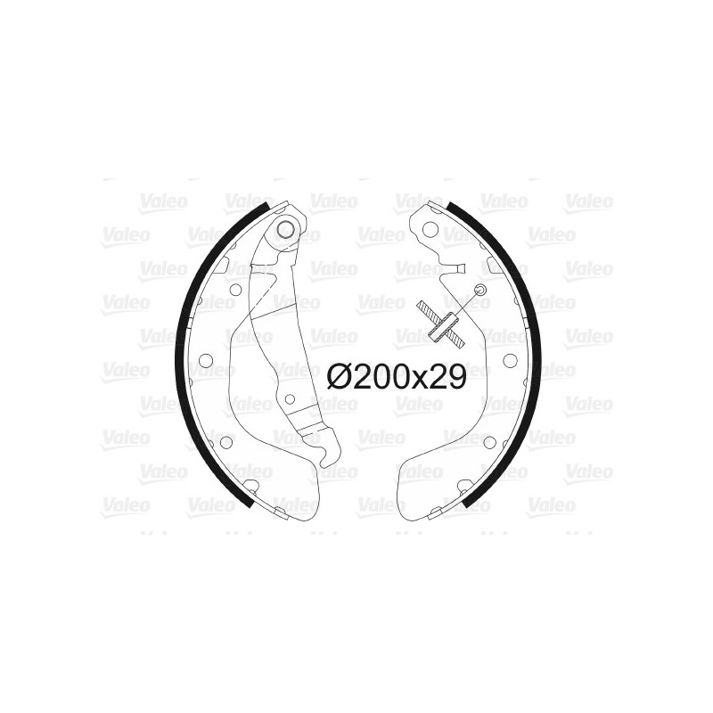 Jeu de mâchoires de frein VALEO