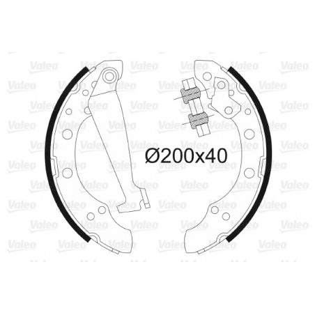 Jeu de mâchoires de frein...