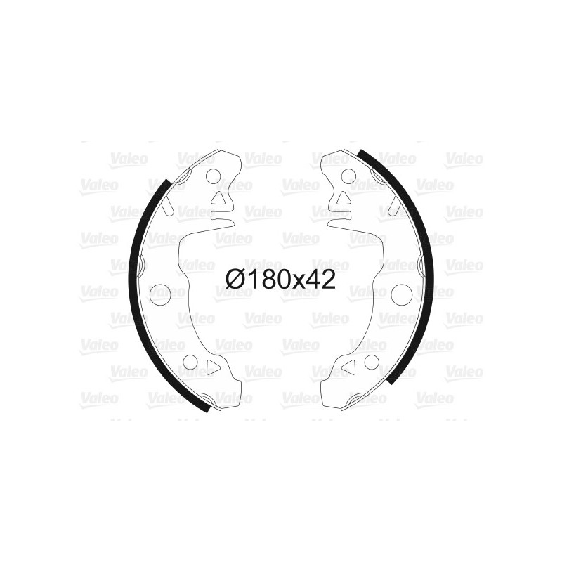 Jeu de mâchoires de frein VALEO