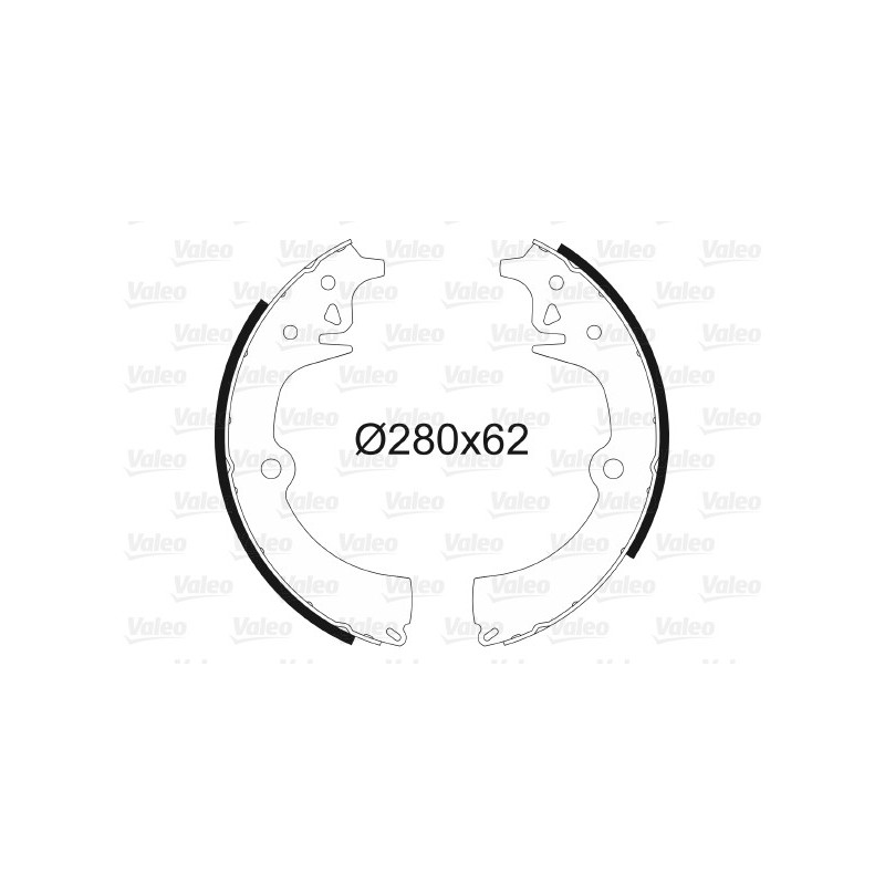 Jeu de mâchoires de frein VALEO
