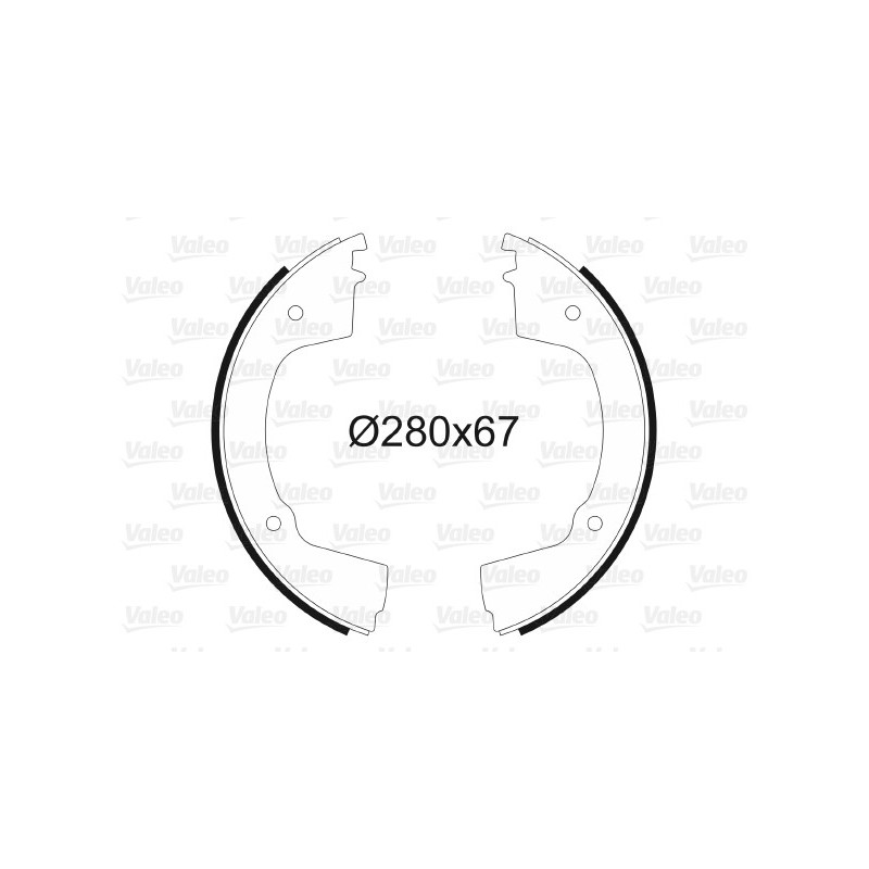 Jeu de mâchoires de frein VALEO