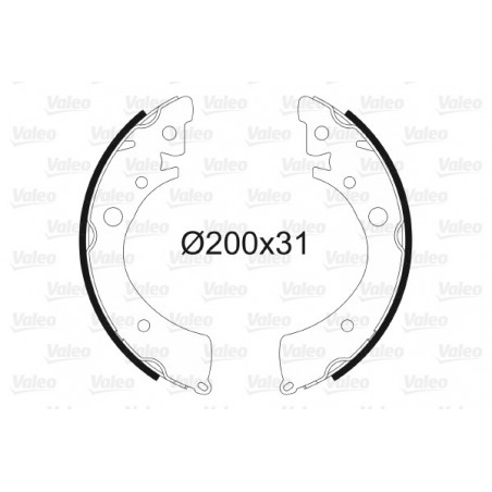 Jeu de mâchoires de frein...