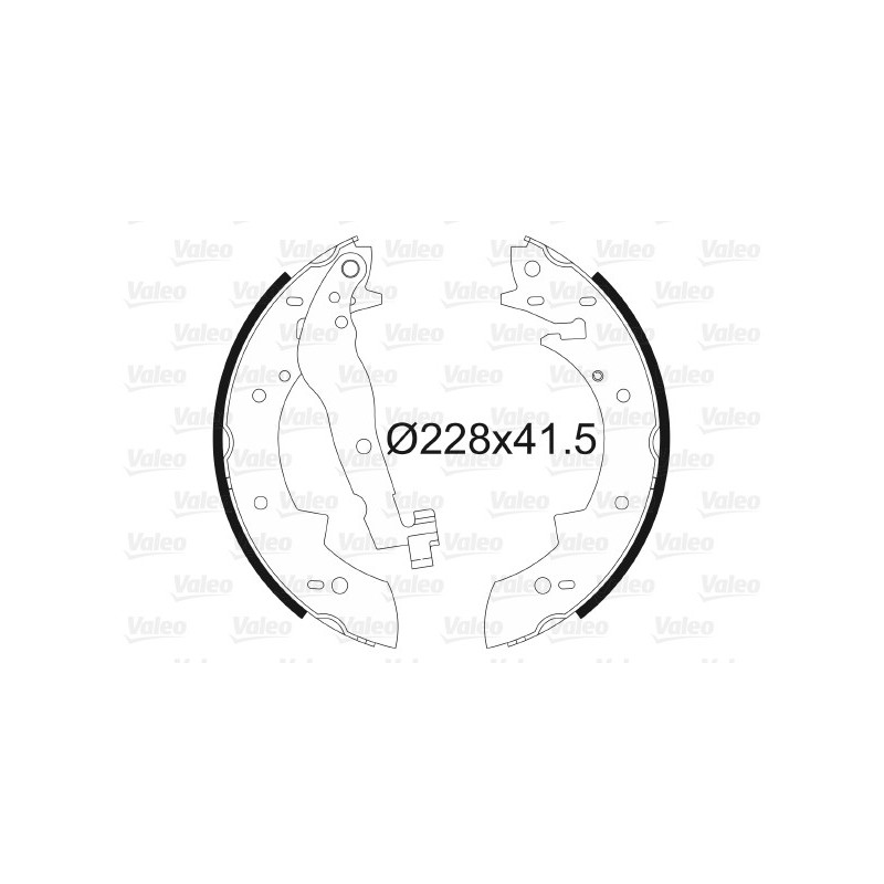 Jeu de mâchoires de frein VALEO